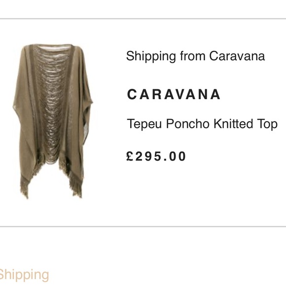 Caravana poncho in army green. Tulum fashion. In perfect condition - Picture 2 of 2